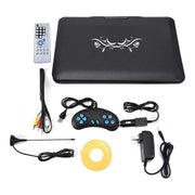 iFanze 13.9 Portable DVD Player with 10.1 HD Swivel Display Screen 800x480 Resolution 16:9 LCD Screen 100-240V Dvd Player, Black