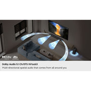 Samsung B-Series 5.1 Channel DTS Virtual:X Soundbar with Wireless Subwoofer, Black, HW-B73WF/ZA