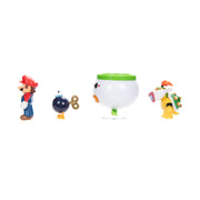 Jakks Pacific Nintendo Super Mario 2.5-Inch Figure Set with Bowser Jr Clown Car and Bob-omb Multicolor