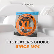 D'Addario XL Nickel Electric Guitar Strings, Regular Light Gauge 10-46, 10-Pack, Silver, EXL110-10P