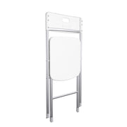 Mainstays 37664PLW4E Resin Seat & Back Folding Chair, White, 4-Pack