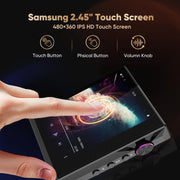 Hidizs AP80 Pro-X Digital Audio Player, Dual ESS9219C DAC Chips, DSD256 Native Decoding, MQA 8X, Bluetooth 4.2 with LDAC and aptX, 2.45in Samsung IPS Touchscreen, Black