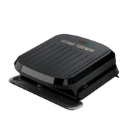 George Foreman GRP1065BX 4-Serving Non-Stick Removable Dishwasher Safe Plates, Grill and Panini Maker, Durable Easy-to-Clean Plastic Housing