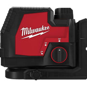 Milwaukee 3521-21 100 ft. REDLITHIUM Lithium-Ion USB Green Rechargeable Cross Line Laser Level with Charger