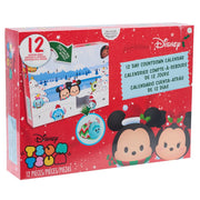 Disney Tsum Tsum Advent Calendar, 12 Collectible 3-Inch Plush Holiday Toys, Stackable Polyester Fabric