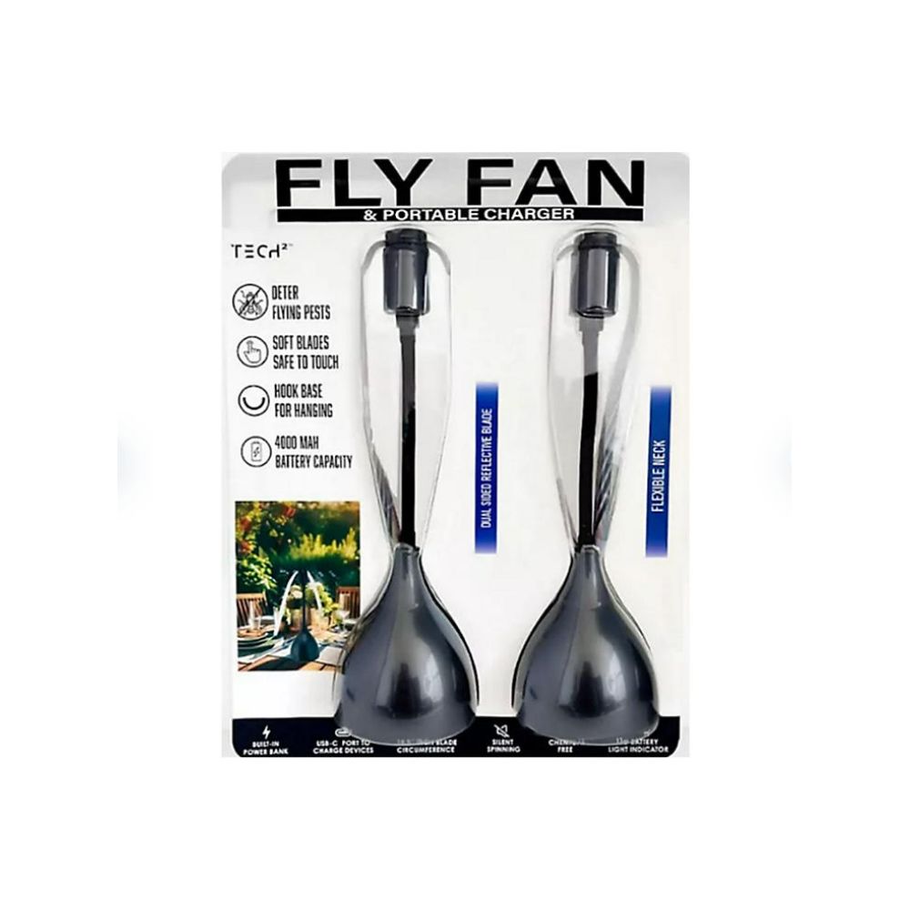 Tech2 Fly Fan 2- Pack With Built-In Power Bank – VIPOutlet
