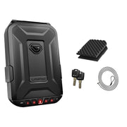 Vaultek LifePod 10 Edition X Portable Gun Safe, Compact Weather Resistant Case with Backlit Smart Sense Keypad, Built-In Electronic Lock, Steel Security Cable, Black