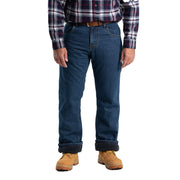 Berne Heartland Fleece-Lined Denim Jeans - Stone Wash Dark - 33x30