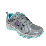 Skechers 179097S Women's Lace up Memory Foam Hiker Shoe, grey, 10
