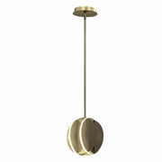 ET2 Lighting Interval 1-Light LED Mini Sphere Pendant 18W 3000K Satin Brass 8.5 Inch E21482-SBR