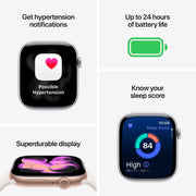 Apple Watch Gen 11 Series 11 Cell 46mm Natural Titanium - Natural Milanese Loop MFD04LW/A