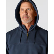 Carhartt Paxton Men's Heavyweight Quarter-Zip Hoodie with Rain Defender Water Repellent, New Navy, 3XL Tall, 100617-472