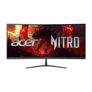 Acer Nitro ED0 34in Curved UWQHD Gaming Monitor, 3440 x 1440 Resolution, 120Hz Refresh Rate, 1ms Response Time, AMD FreeSync Premium, HDR10, Black