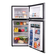 Frigidaire EFR451-COM 4.5 Cu Ft2 Door Compact Fridge-Chrome Trim