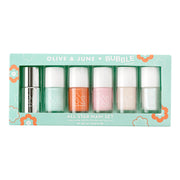 Olive & June OJBUB-SET1 All Star Mani Set with 6 Mini Long-Lasting Gel-Like Polishes and Super Glossy Top Coat