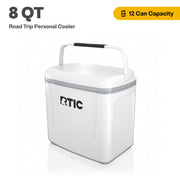 RTIC Outdoors 92084346 Road Trip 8QT Personal Hard Sided Cooler - White