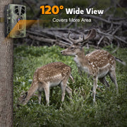 QUNSE HL-9036 Trail and Game Camera, 60MP Photos, 8K Video, 0.2s Trigger Speed, No-Glow Night Vision, 65ft Range