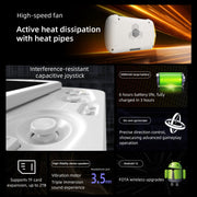 Anbernic RG Slide Handheld Game Console, 4.7-Inch LTPS In-Cell Display, Unisoc T820 Processor, 8GB RAM, 128GB Storage, White