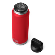 YETI Rambler 46 oz Hydration Bottle with Chug Cap, Double-Wall Vacuum Insulated, Stainless Steel, No Sweat Exterior, Rescue Red, 81481048