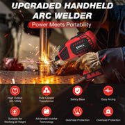 SHALL Portable Electric Stick Welder, Handheld ARC Welding Machine with IGBT Inverter, 0-120 Amp Adjustable Current, Supports 1/16-1/8 in Rods, 110V