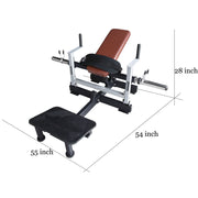 Signature Fitness WMT-HIPTHRUST-BLK Glute Bridge Plate-Loaded Hip Thrust Machine for Butt Shaping Glute Muscles Building