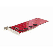 StarTech Quad M.2 PCIe Adapter Card, PCIe x16 to Quad NVMe or AHCI M.2 SSDs, PCI Express 4.0, 7.8GBps per Drive, Vented Bracket, QUAD-M2-PCIE-CARD-B