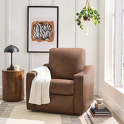 Better Homes & Gardens BH3536211066168 Allen Power Recliner Chair, Cocoa Faux Leather