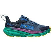 Hoka 1134502-RLT Challenger 7 GTX Waterproof Trail Running Shoes for Ladies - Real Teal/Tech Green - 6MM
