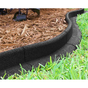 Eco Border ECO6PK-BLK-WM Black Rubber No Dig Landscape Garden Border Edging Pack of 6