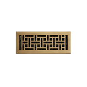 Signature Hardware 393381 Wicker Style Brass Floor Register 4