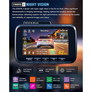 ROVE R2-4K DUAL Dash Cam Front and Rear, STARVIS 2 Sensor, FREE 128GB Card Included, 5G WiFi - up to 20MB/s Fastest Download Speed with App, 4K 2160P/FHD Dash Camera for Cars, 3