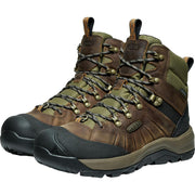 KEEN Men's Revel 4 Mid Height Polar Insulated Waterproof Snow Boots, Bison/Orange Pepper, 10.5, 1029411
