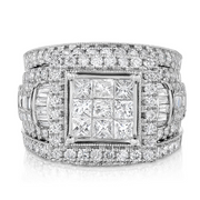 Diamond Rings 190WHK083S 2.95 CT. T.W. Diamond Fashion Ring in 14 Karat White Gold (HI, I1) 5