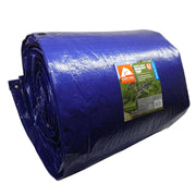 Ozark Trail Medium-Duty Tarpaulin, Durable 5 Mil Polyethylene, Reinforced Hems with Polypropylene Rope, Polycarbonate Grommets Every 38 Inches, Waterproof, Tear-Resistant, 24' x 40', Blue and Silver