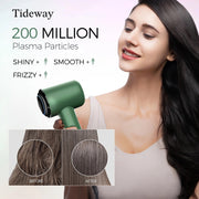 Tideway H11 Hair Dryer High-Speed Ionic 110.000 RPM Temp Control Plasma, Green