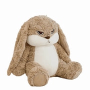 CassandraHayley Grumpy Bunny Plush Toy, Soft Plush Fabric with Ultra-Soft PP Cotton Filling, Long Floppy Ears