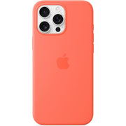 Apple iPhone 16 Pro Max Silicone Case with MagSafe and Camera Control, Tangerine