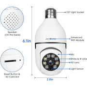 ACTMAN 2pcs 2.4G WiFi Security Camera Outdoor, Wireless Security Camera Home Security System with Two Way Talk, 2-Way Audio, HD 1080P Tile Full Color Night Vision