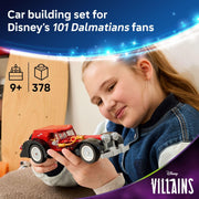 LEGO Disney Cruella De Vil's Car Building Toy, 378-Piece Set, Multicolor, Ages 9+, 43277