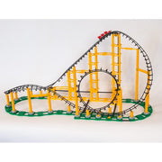 CDX Blocks Brick Construction Sidewinder Roller Coaster Building Set - Material Plastic
