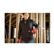 Milwaukee 351B-XL Men's Midweight Cotton/Polyester Long-Sleeve Pullover Hoodie X-Large Black