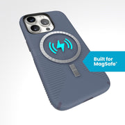 Speck Products 150499-3156 MagSafe Case for iPhone 15 Pro - Drop & Camera Protection, Mystery Blue/Faded Denim
