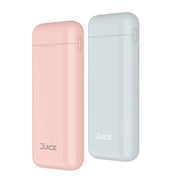 Juice TPB7200QC Tech Squared Nano Juice 10K mAh Portable Charger, w/ Qualcomm Quick Charge Assorted Colors (2pk)