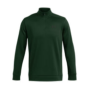 Under Armour Mens Armourfleece 1/4 Zip Fleece Outerwear Jacket, Lightweight Breathable Warmth, Forest Green Black, 3XL, 1373358