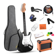 ADM ELCS101-BK-39 Electric Guitar Solid-Wood Body 39