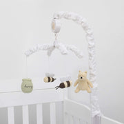 Disney Classic Pooh Musical Mobile with Plush Winnie the Pooh, Hunny Pot, Bees, Ivory Sage Butter, 8893079