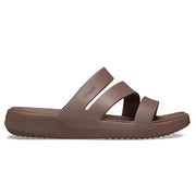 Crocs Getaway Strappy Women's Sandals, Lightweight 1.3in Platform, Truffle, Size 9, 209587-0LF-W9