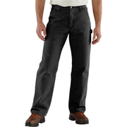 Carhartt Flannel-Lined Duck Dungarees for Men - Black - 30x32