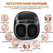 SZRSTH Shiatsu Foot Massager with Heat Deep Kneading for Tired Muscles & Plantar up to Size 11