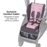 Baby Trend SS27D06A Sit N Stand 5-in-1 - Shopper Stroller - Cassis - Pink